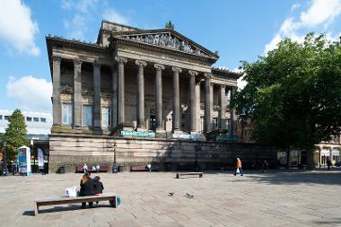 The front of the Harris Museum Preston